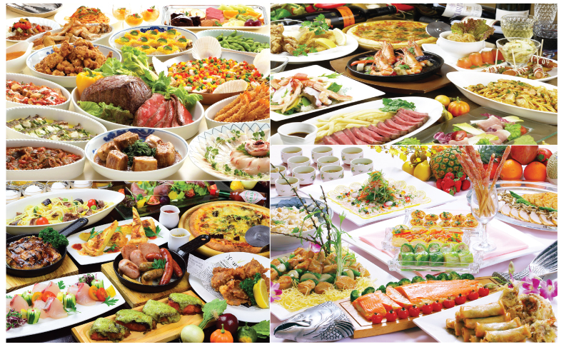 立食・着席ブッフェ料理