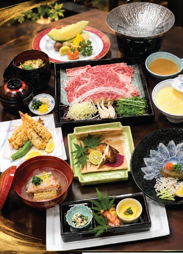 特選季節会席の料理