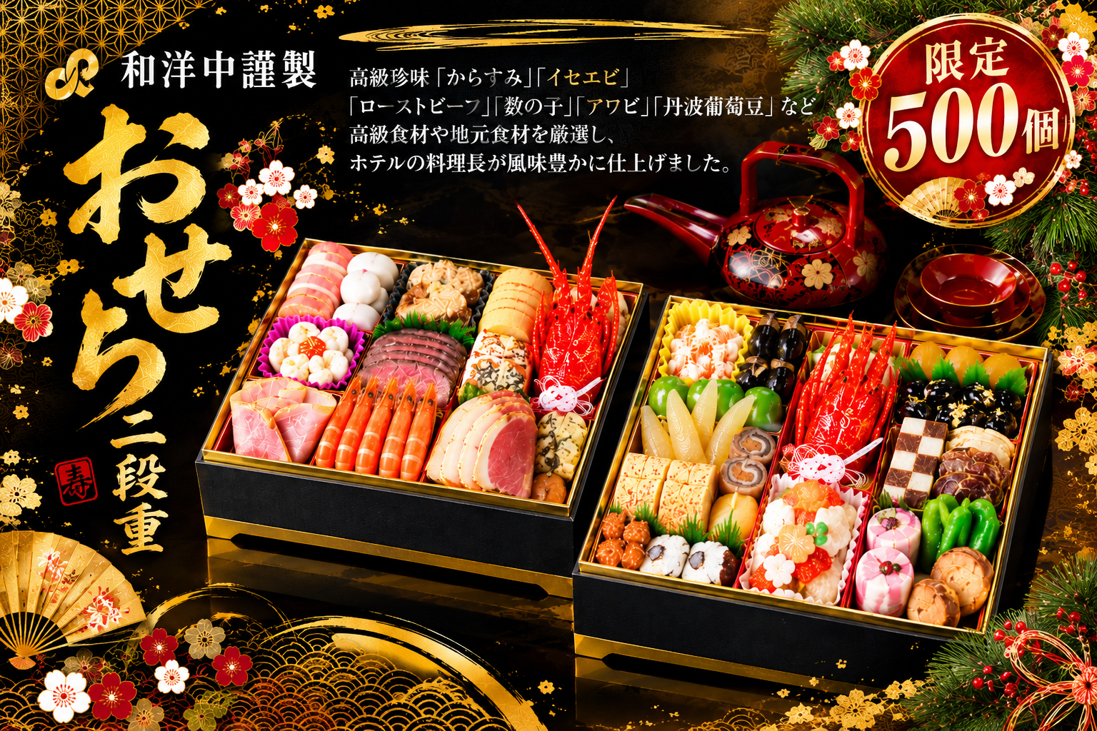 小倉リーセントホテルの謹製おせち料理
